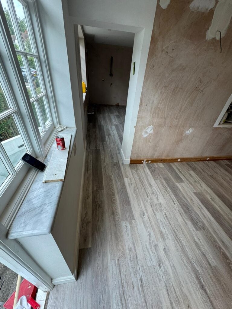 Amtico Spacia Washed Salvaged Timber Installation In Shepherds Bush - Luxury Vinyl Tile (LVT) Flooring - Residential