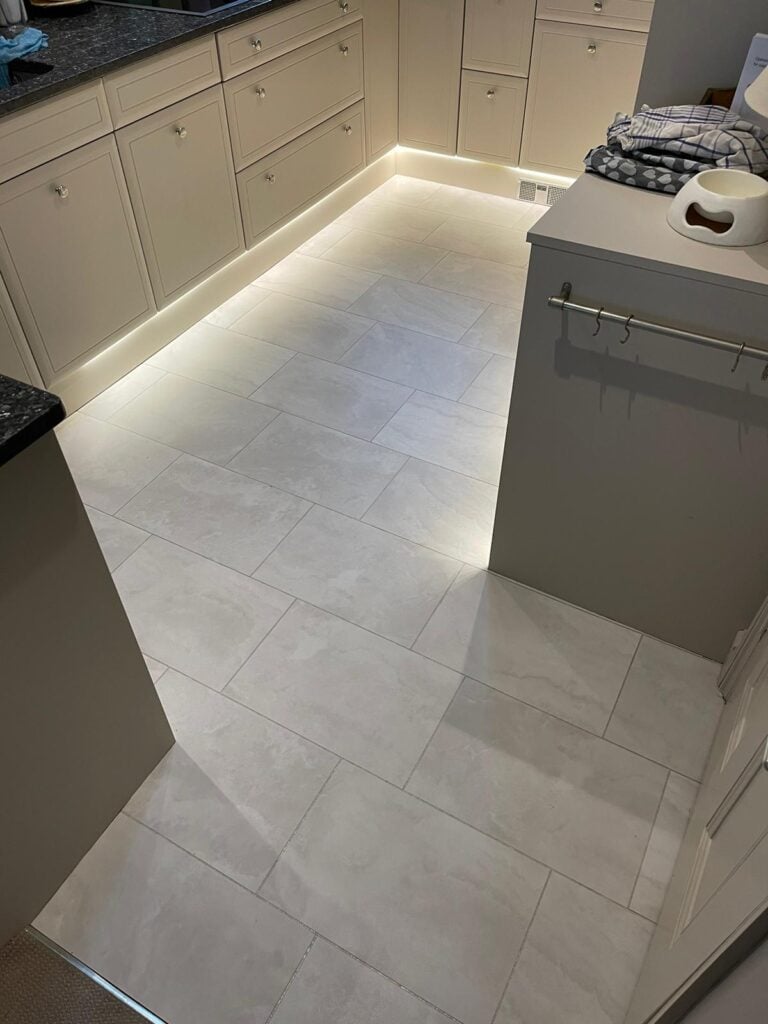 Amtico Spacia White Marble Installation In Kilburn - Luxury Vinyl Tile (LVT) Flooring - Kilburn - Residential