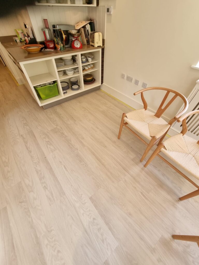 Amtico Spacia White Oak Installation In Farringdon - Luxury Vinyl Tile (LVT) Flooring - Farringdon - Residential
