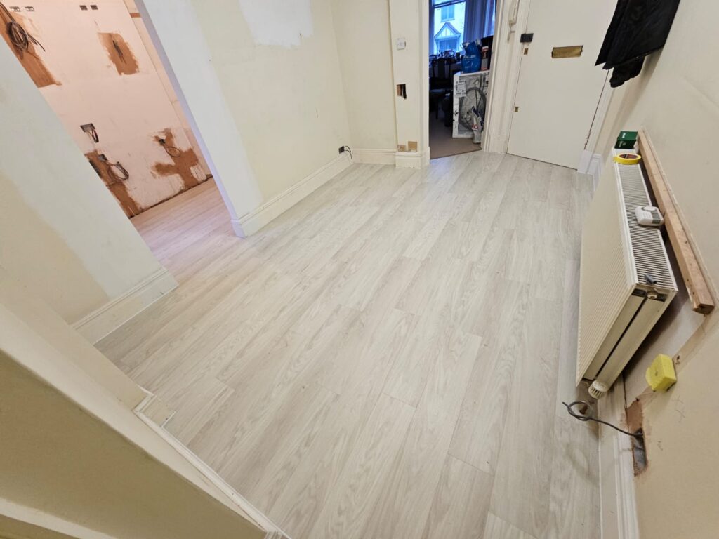 Amtico Spacia White Oak Installation In Croydon - Luxury Vinyl Tile (LVT) Flooring - Croydon - Residential