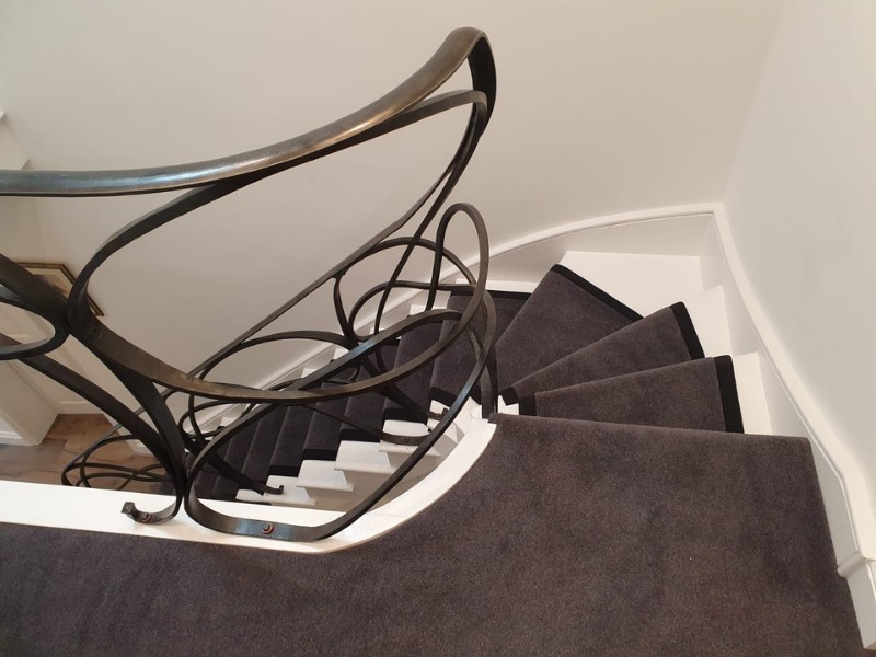 Brown Carpet With Black Binding In Notting Hill - Carpet - Notting Hill - Residential