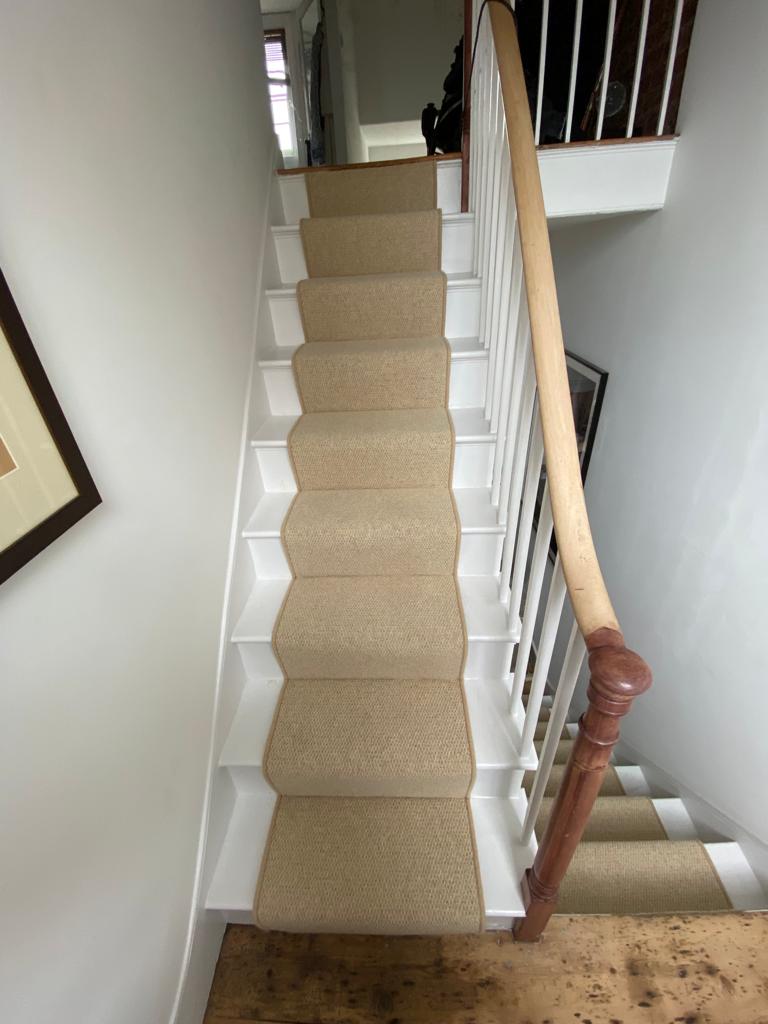 Clarendon Carpets Eton Stone Fitting In Canary Wharf - Carpet - Canary Wharf - Residential