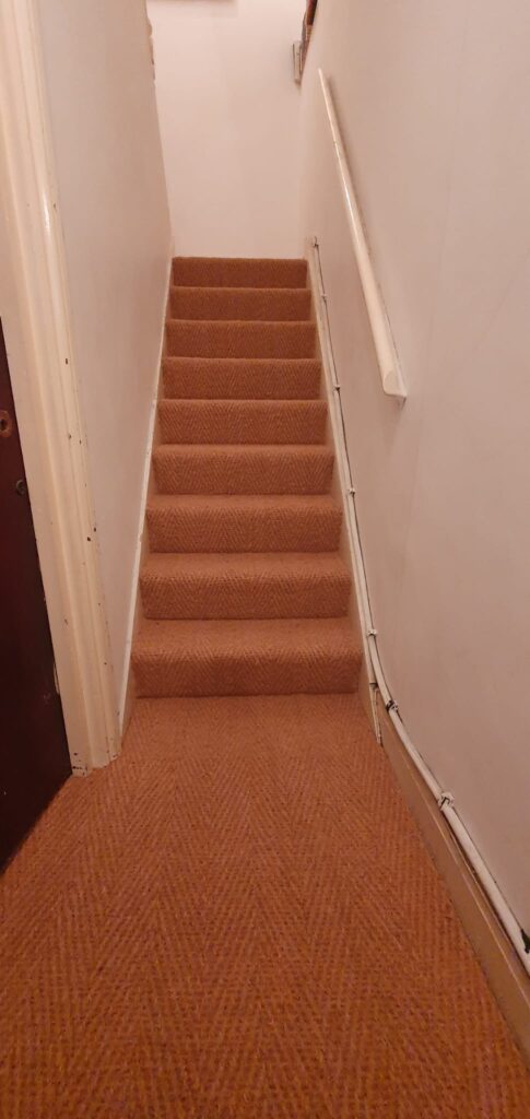 Crucial Trading Coir Herringbone Natural Carpet Installation In Kilburn - Carpet - Kilburn - Residential