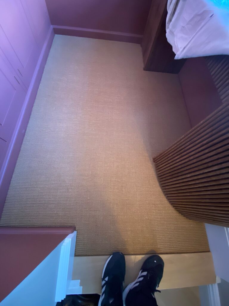 Crucial Trading Sisal Big Boucle Classics Coco E313 Carpet Installation In Canary Wharf - Carpet - Canary Wharf - Residential
