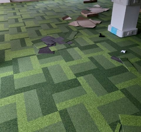 Desso Stratos Blocks Ecoltile Carpet Tiles Installation In Chiswick - Carpet - Chiswick - Commercial