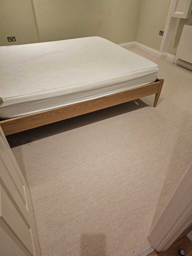 Fibre Carpets Flatweave Classics Herringbone Chalk Installation In Hammersmith - Carpet - Hammersmith - Residential