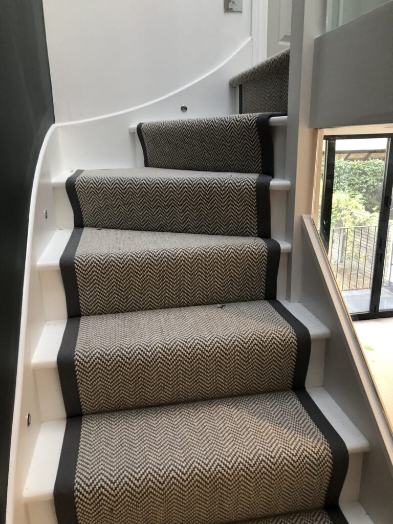 Fibre Carpets Flatweave Classics Herringbone Dapple Installation In Wimbledon - Carpet - Wimbledon - Residential
