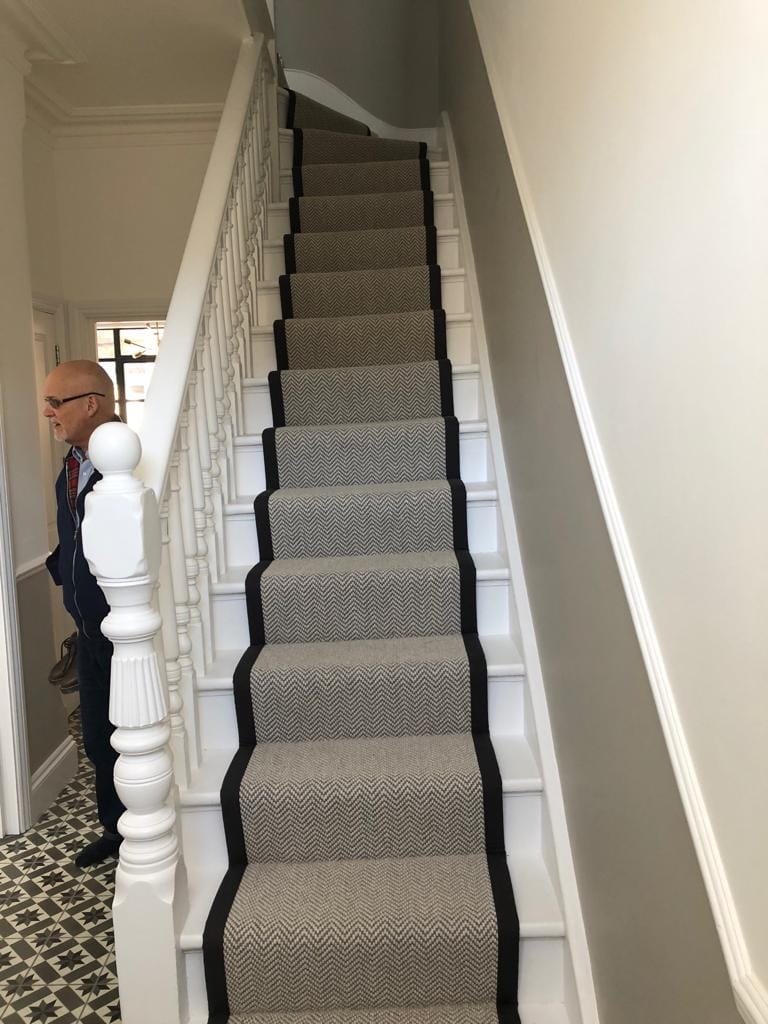 Fibre Carpets Flatweave Classics Herringbone Installation In Kensington - Carpet - Kensington - Residential