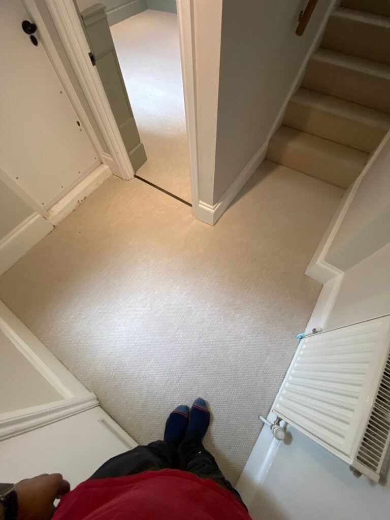 Fibre Carpets Flatweave Classics Panama Latte Installation In Hammersmith - Carpet - Hammersmith - Residential