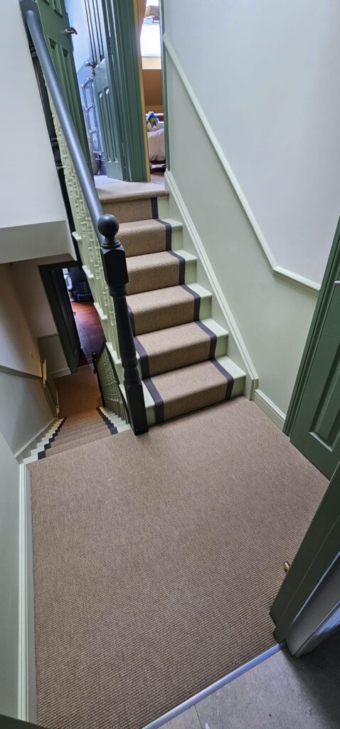 Fibre Carpets Flatweave Classics Small Boucle Ochre Installation In Barnes - Carpet - Barnes - Residential