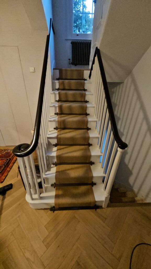 Fibre Carpets Flatweave Classics Small Boucle Ochre Installation In Islington - Carpet - Islington - Residential