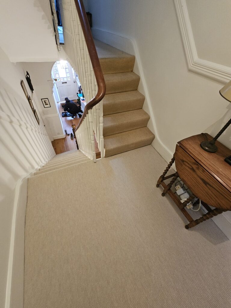 Fibre Carpets Sisal Artemis Bronze Installation In Shepherds Bush - Carpet - Residential