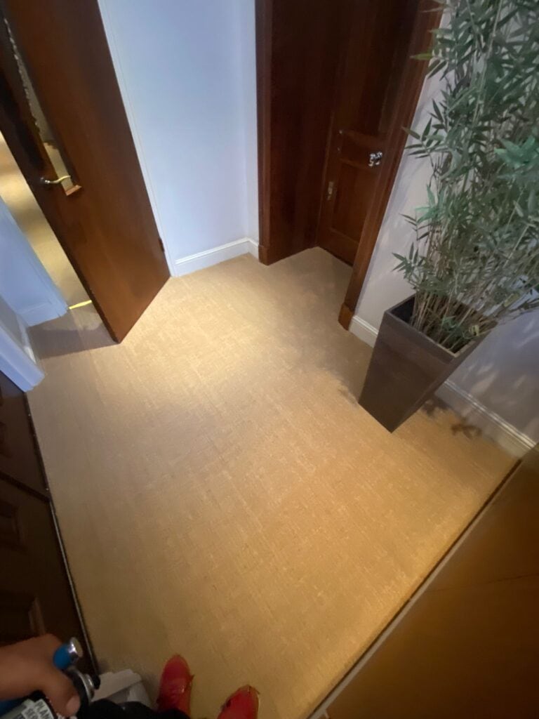 Fibre Carpets Sisal Boucle Anise Installation In Clapham - Carpet - Clapham - Residential