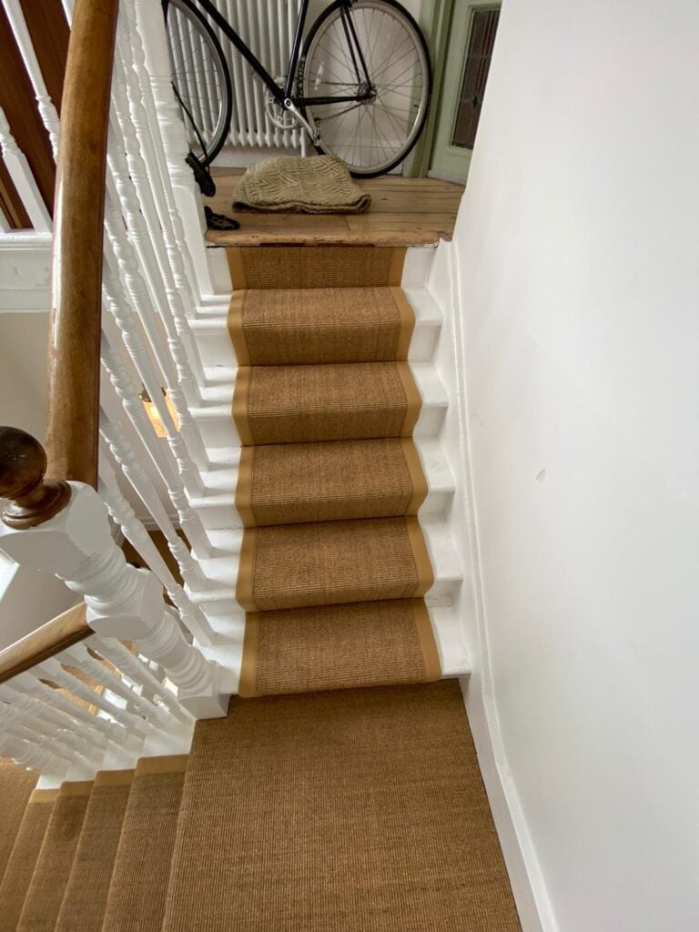 Fibre Carpets Sisal Boucle Saffron Installation In Chiswick - Carpet - Chiswick - Residential