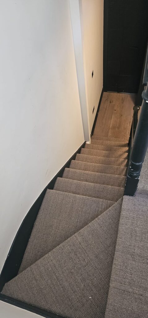 Fibre Carpets Sisal Boucle Spice Installation In Fulham - Carpet - Fulham - Residential