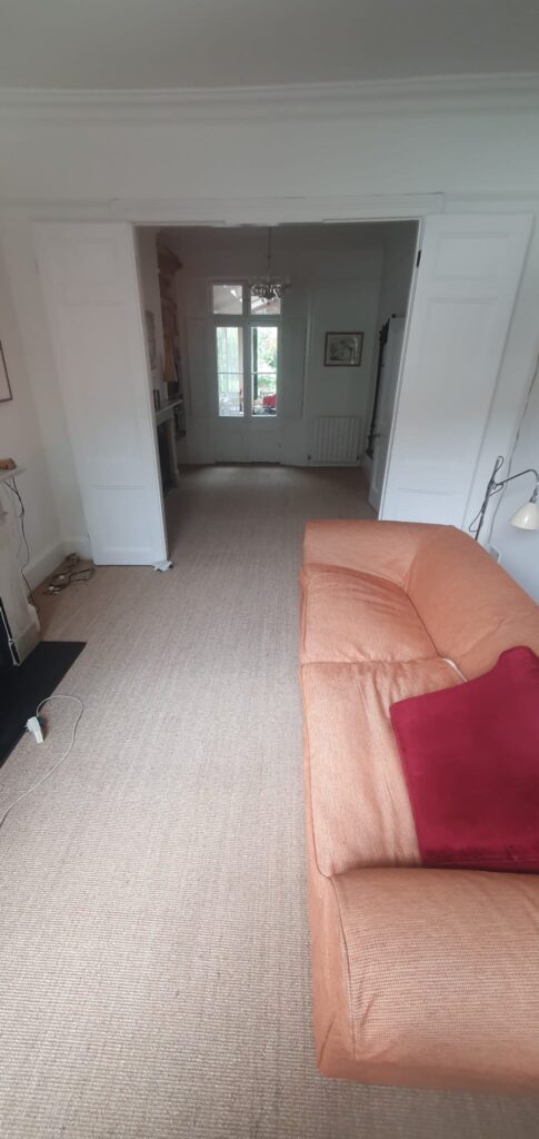 Fibre Carpets Sisal Easy Clean Boucle Sunstone Installation In St John'S Wood - Carpet - St John's Wood - Residential