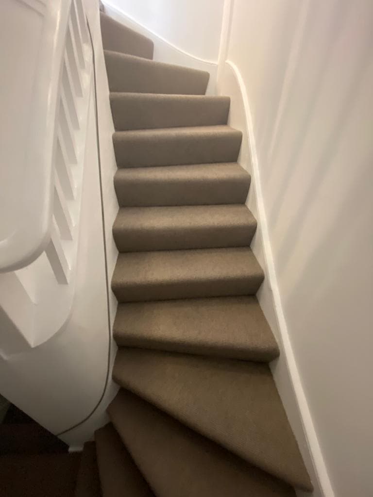 Fibre Carpets Small Boucle Bracken Installation In Earls Court - Carpet - Earls Court - Residential