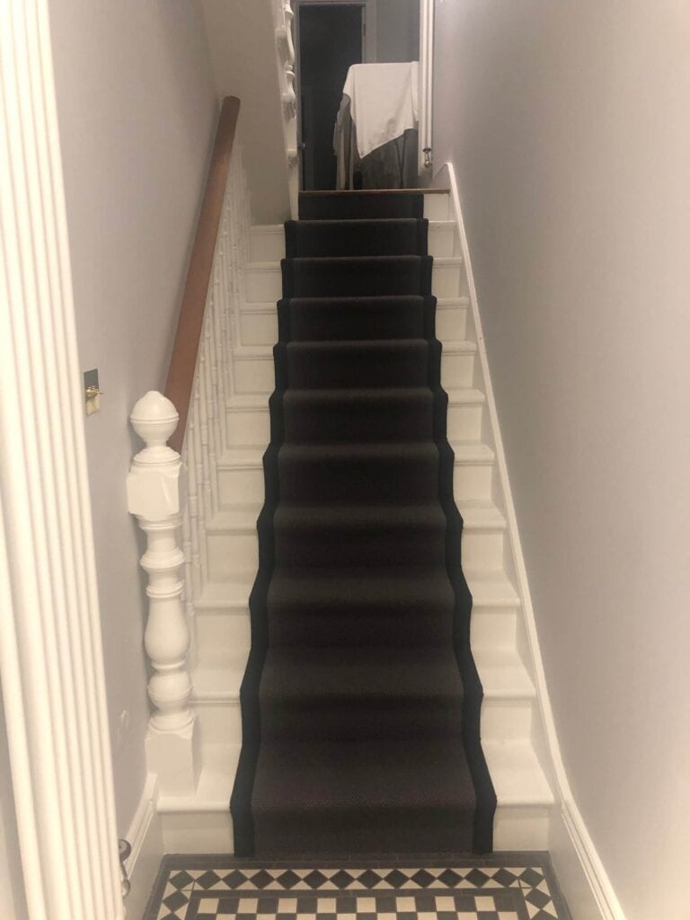 Fibre Carpets Wool Faroe Teal Installation In Wimbledon - Carpet - Wimbledon - Residential