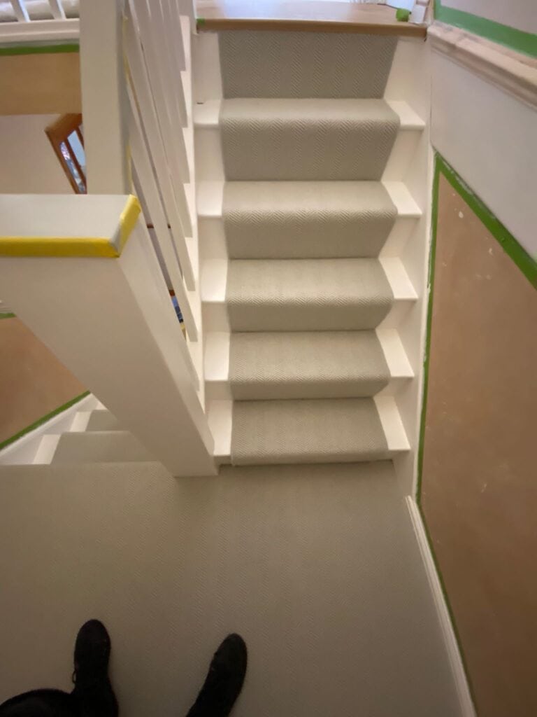 Fibre Carpets Wool Herringbone Chatsworth Installation In Balham - Carpet - Balham - Residential