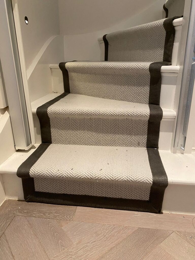 Fibre Carpets Wool Herringbone Chatsworth Installation In Hampstead - Carpet - Hampstead - Residential