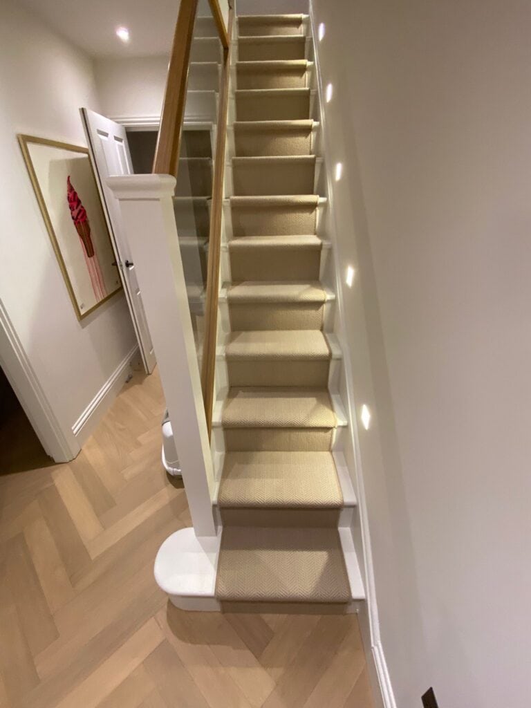 Fibre Carpets Wool Herringbone Woburn Fitting In Hammersmith - Carpet - Hammersmith - Residential