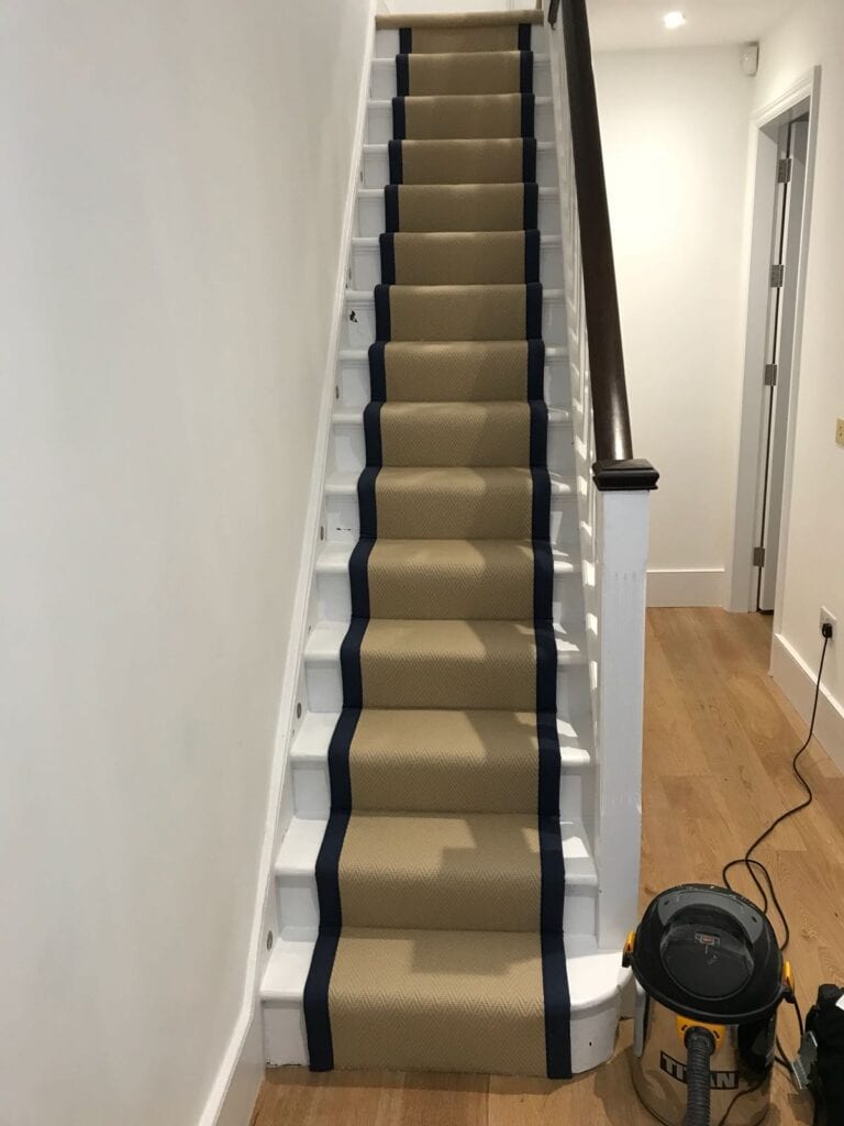 Fibre Carpets Wool Herringfine Bank Installation In Notting Hill - Carpet - Notting Hill - Residential
