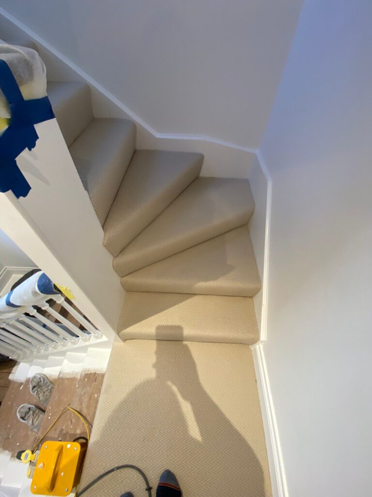 Fibre Carpets Wool Herringfine Fleece Installation In Chiswick - Carpet - Chiswick - Residential