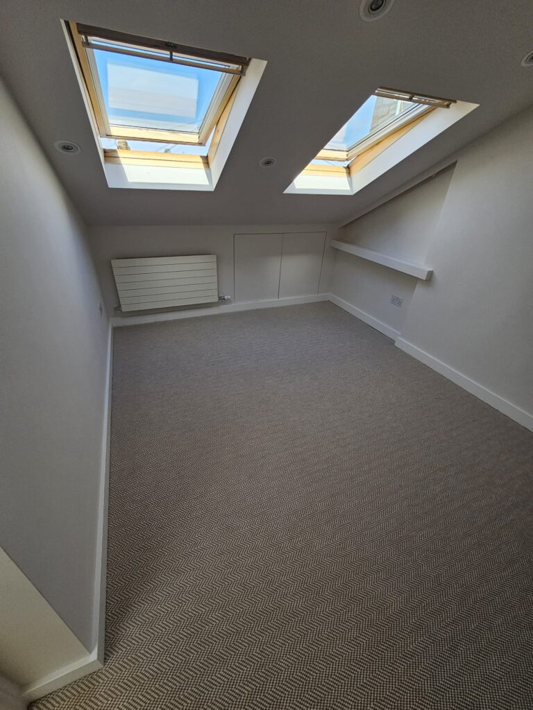 Fibre Flooring Classic Herringbone Chalk Installation In Croydon - Carpet - Croydon - Residential
