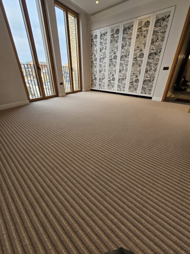 Hugh Mackay Carpets Deco Stripe Hampstead Installation In Docklands - Carpet - Docklands - Hampstead - Residential