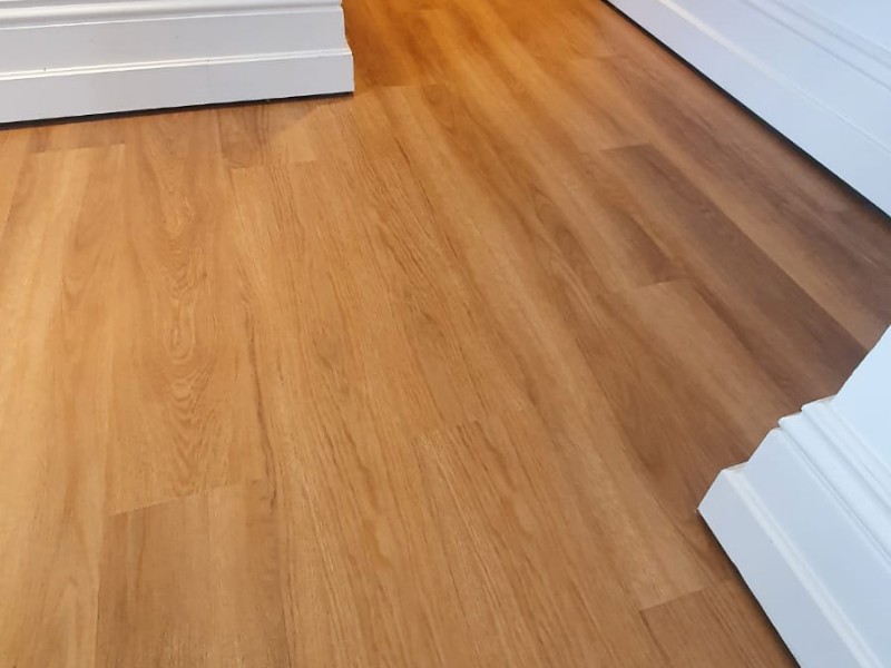 Install Amtico Click Smart Honey Oak Luxury Vinyl In Westminster - Luxury Vinyl Tile (LVT) Flooring - Westminster - Residential