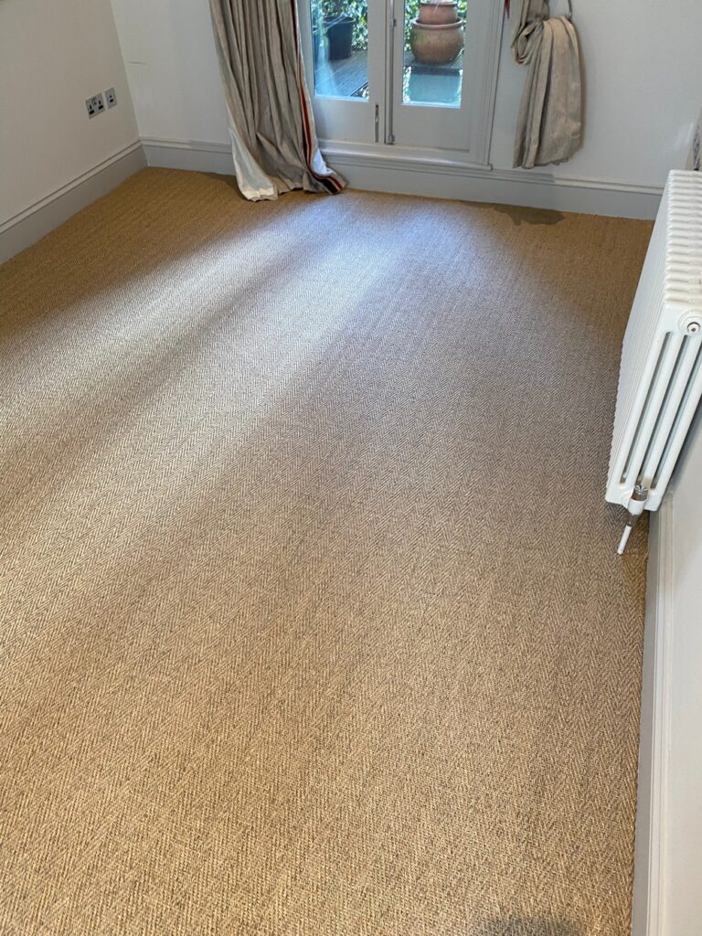 Kersaint Cobb Sisal Herringbone Her121 Wheat Carpet Installation In Barnes - Carpet - Barnes - Commercial