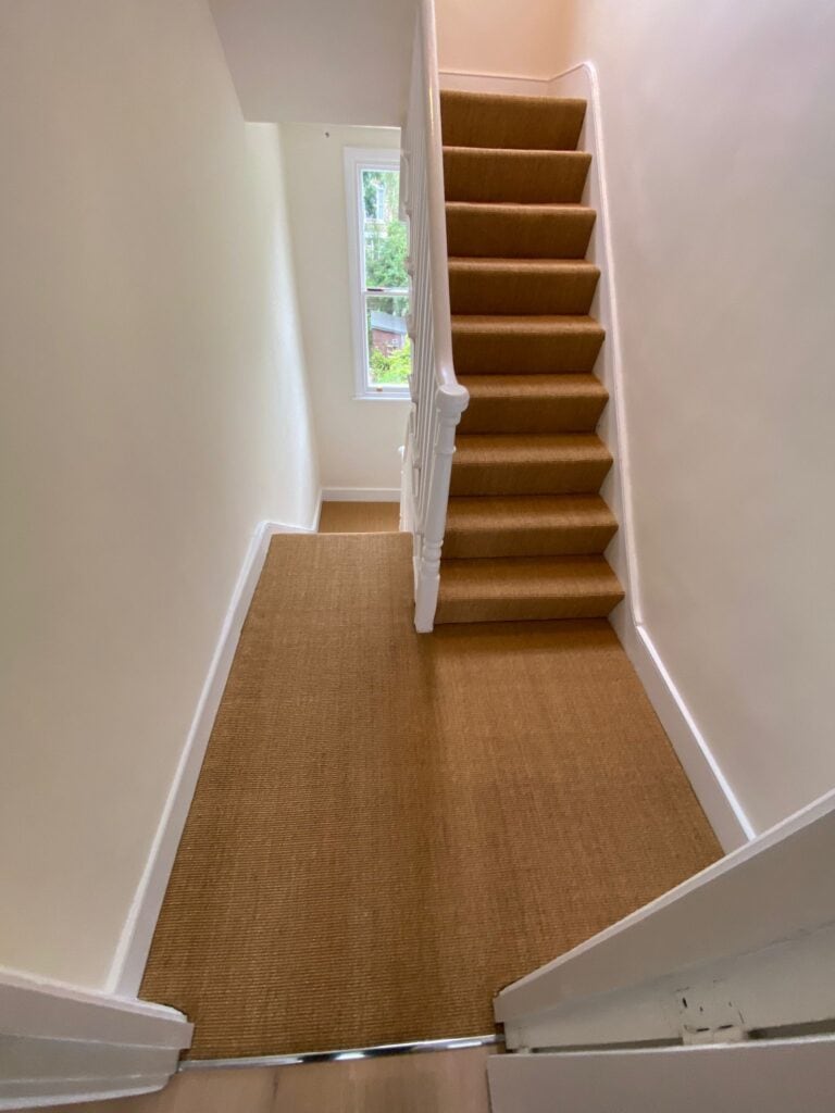 Kersaint Cobb Sisal Mini Boucle Amber Carpet Installation In Hammersmith - Carpet - Hammersmith - Residential