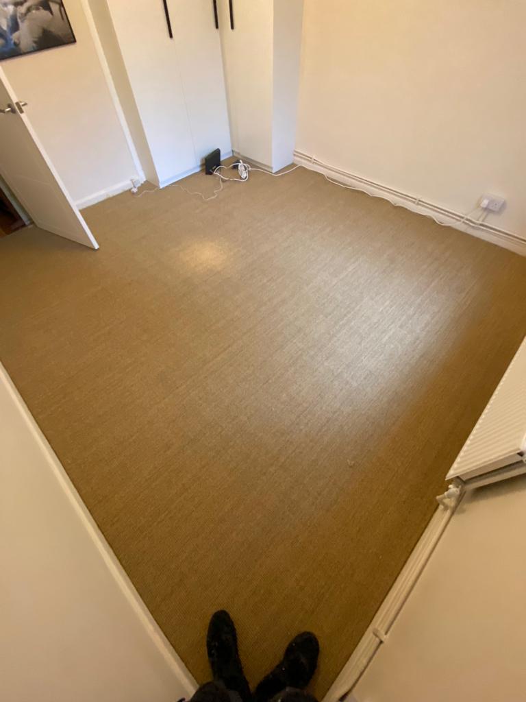 Kersaint Cobb Sisal Mini Boucle Titanium Carpet Installation In Shepherds Bush - Carpet - Residential