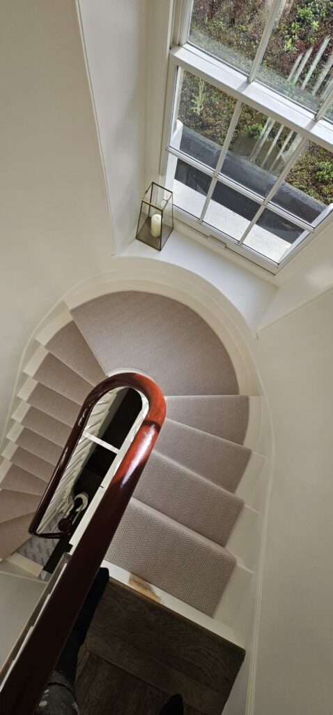 Kersaint Cobb Wool Cascade Light Cloud Carpet Installation In Marylebone - Carpet - Marylebone - Residential