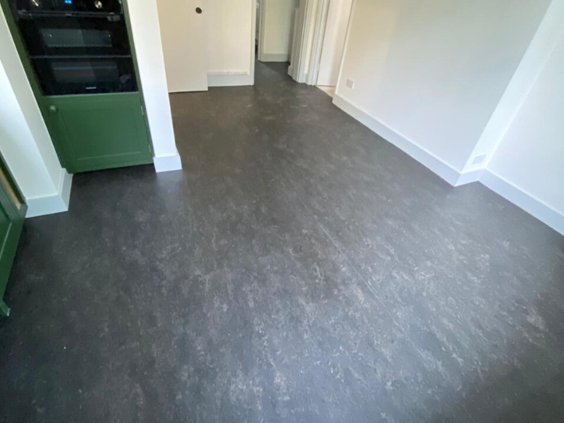 Marmoleum Dark Bistre Flooring In Islington - Marmoleum Flooring - Islington - Residential