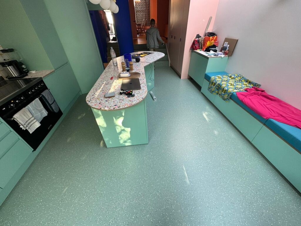 Nora Rubber Flooring Noraplan Uni 7365 Installation In Paddington - Rubber Flooring - Paddington - Residential