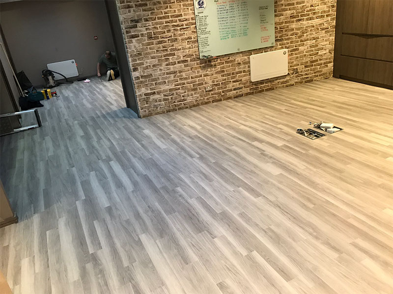 Amtico Spacia Installation - Luxury Vinyl Tile (LVT) Flooring - Commercial