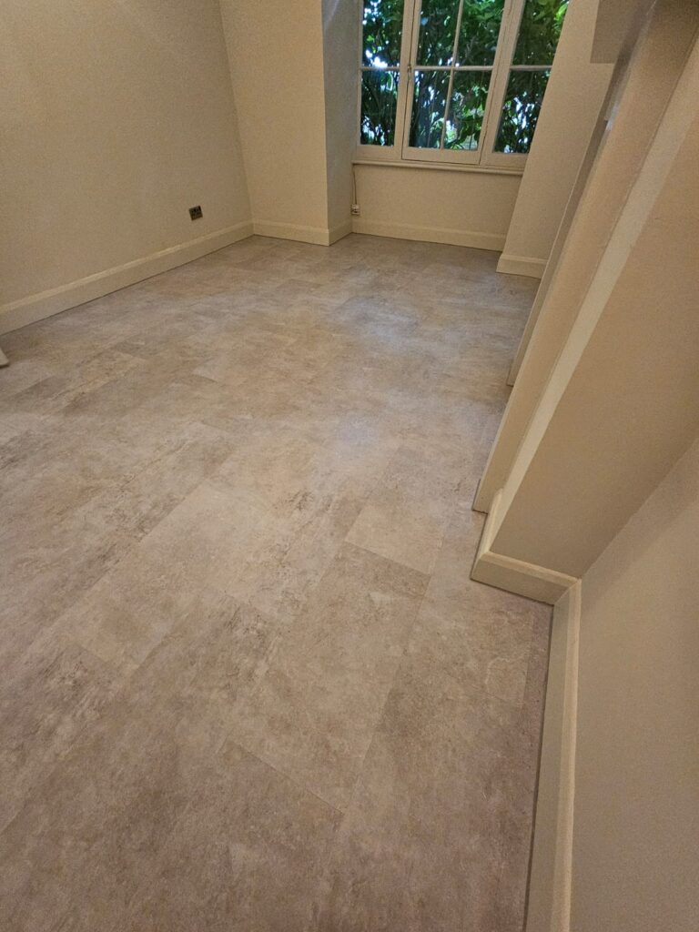Polyflor Camaro Soho Cement 2347 Installation In Docklands - Vinyl Flooring - Docklands - Soho - Residential