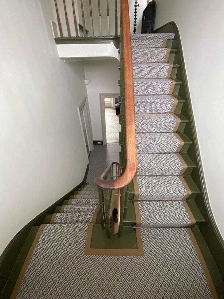 Rols Wool Carpets Diana Greek Key Heavy Metal Installation In Hampstead - Carpet - Hampstead - Residential
