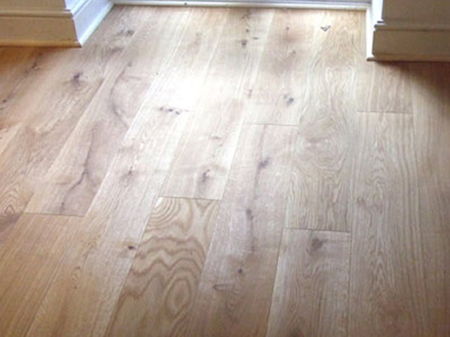 Solid Oak Planks Laid On A Concrete Floor - Wood Flooring - Commercial - Residential