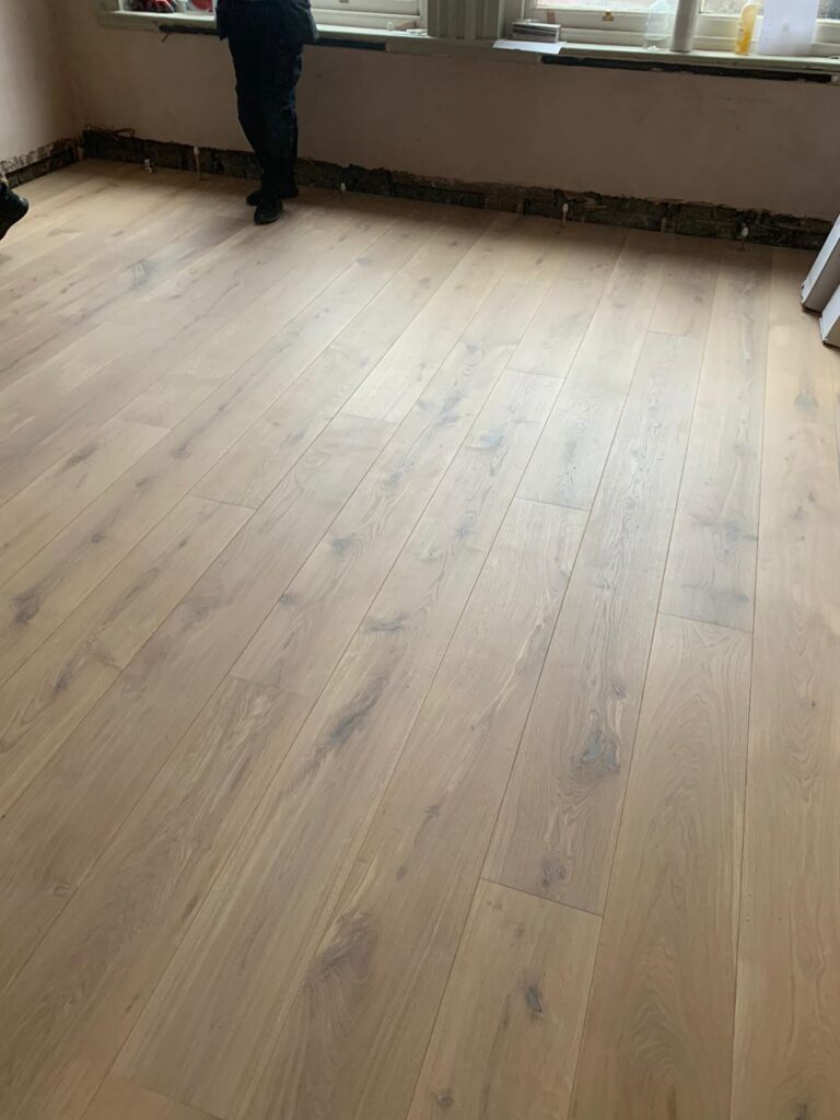 Staki Oak Blanc Wood Flooring Installation In Hammersmith - Wood Flooring - Hammersmith - Residential