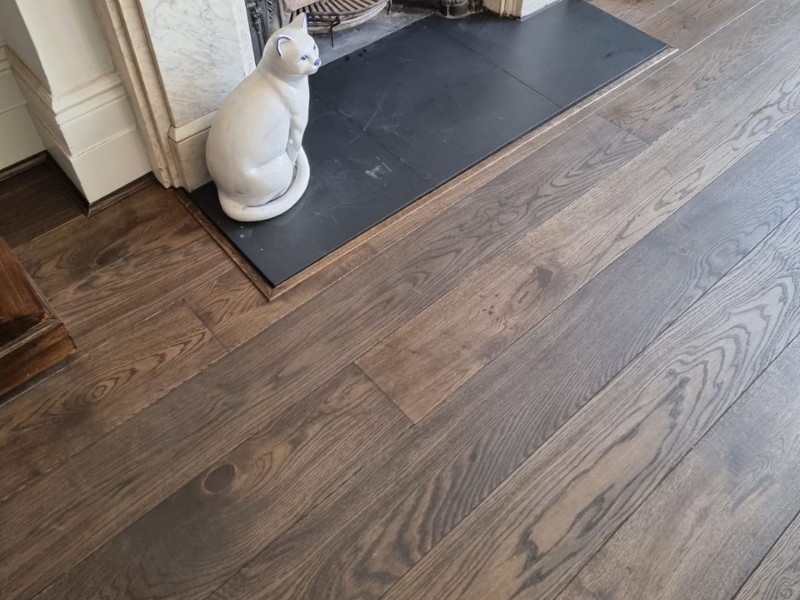 Staki Oak Wood Flooring Ebony - Wood Flooring - Hammersmith - Residential