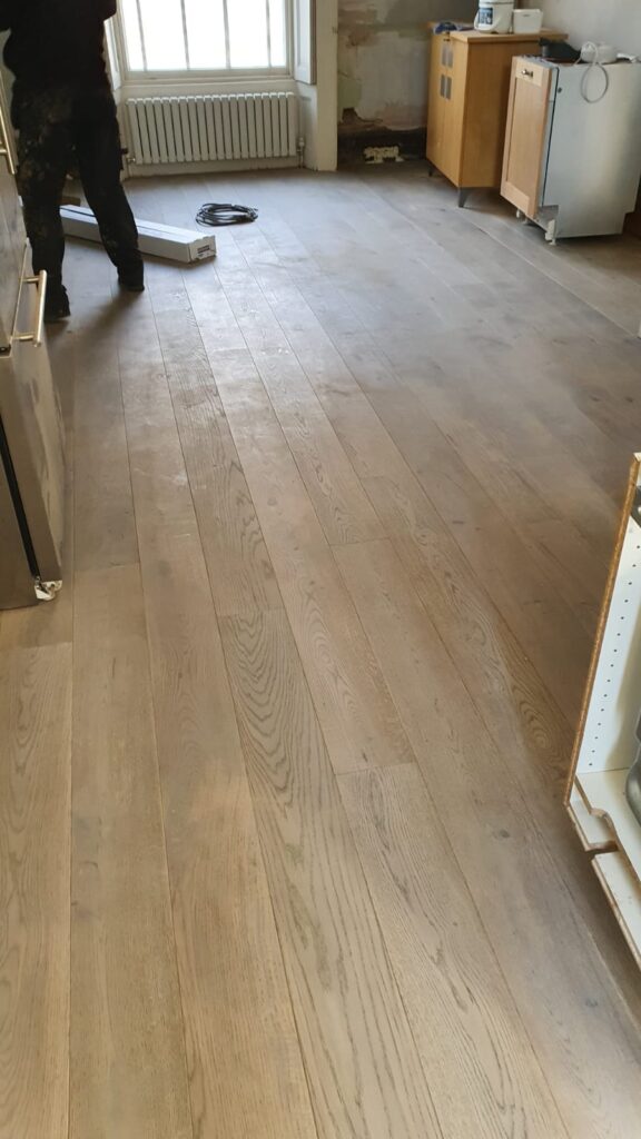 Staki Wood Flooring Asphalt Grey Installation In Putney - Wood Flooring - Putney - Residential