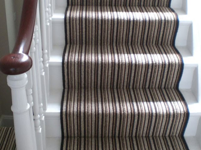 Striped Stair Runner - Carpet - Residential