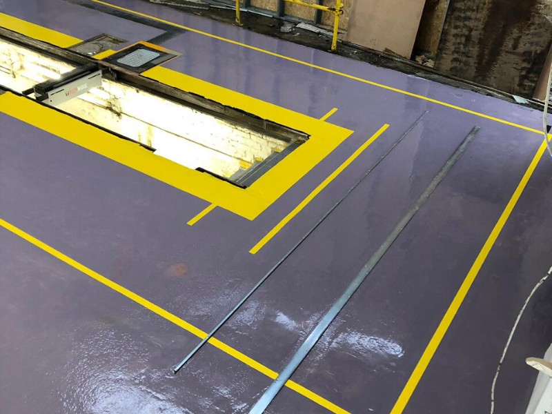 Vanguard Contracts To Carry Out The Refurbishment Of A 1200M2 Multi Brand Workshop Floor At F G Barnes Guildford - Safety Flooring - Barnes - Commercial