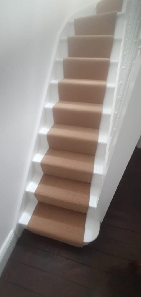 Westex Flooring Natural Loop Collection Cable Corn Carpet Installation In Wandsworth - Carpet - Wandsworth - Residential