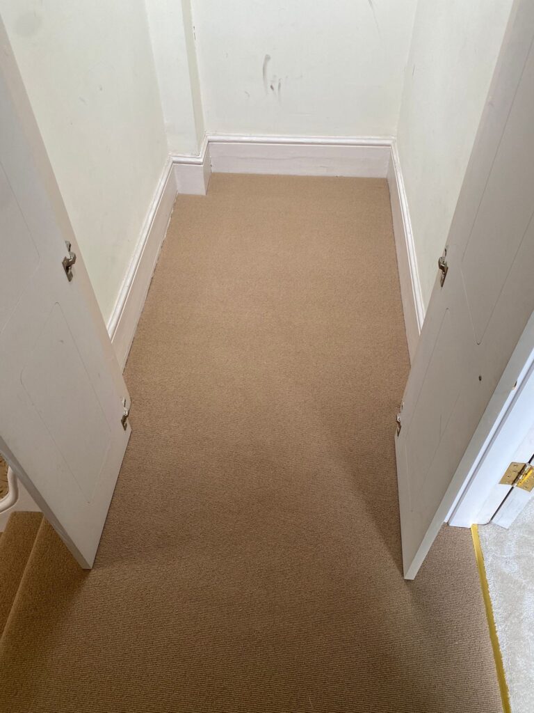 Westex Flooring Natural Loop Collection Cable Corn Carpet Installation In Earls Court - Carpet - Earls Court - Residential