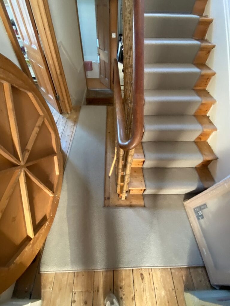 Westex Flooring Natural Loop Collection Cable Maple Carpet Installation In Marylebone - Carpet - Marylebone - Residential