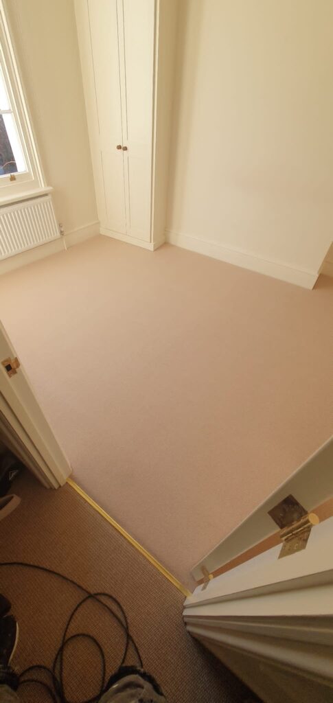 Westex Flooring Natural Loop Collection Cable Soya Carpet Installation In Wandsworth - Carpet - Wandsworth - Residential