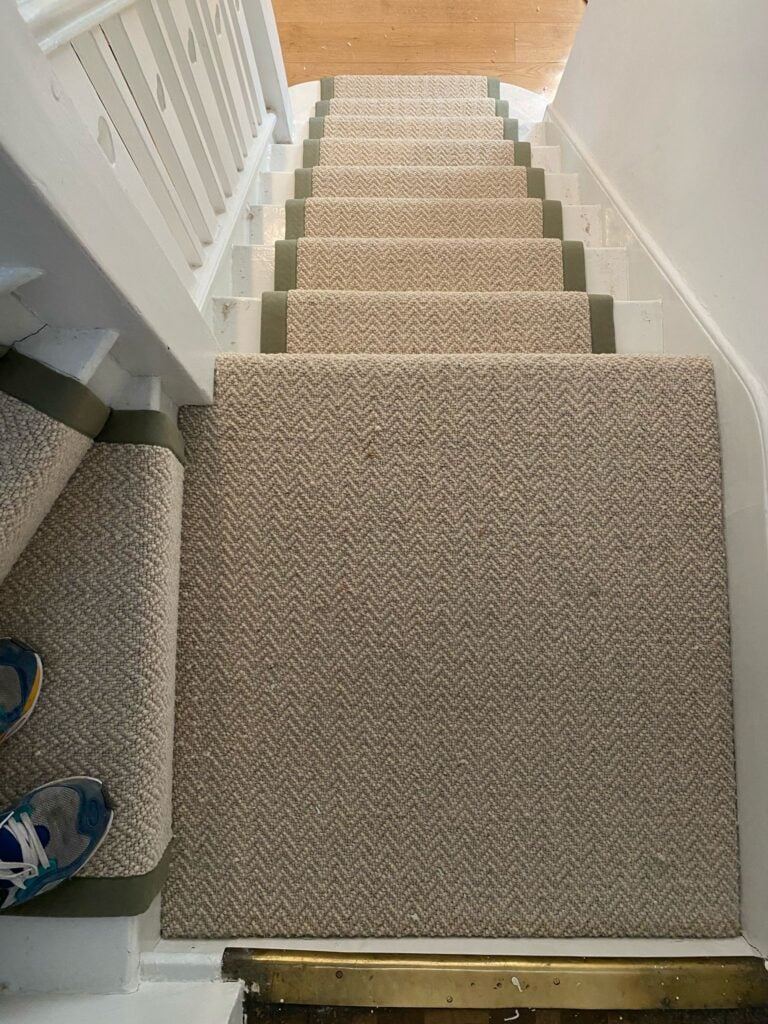 Westex Flooring Sawley Wool Loop Linen Carpet Installation In Canary Wharf - Carpet - Canary Wharf - Residential